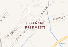 Plzeňské Předměstí v obci Horšovský Týn - mapa části obce