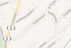 Puškinova v obci Horšovský Týn - mapa ulice