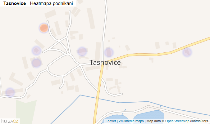 Mapa Tasnovice - Firmy v části obce.