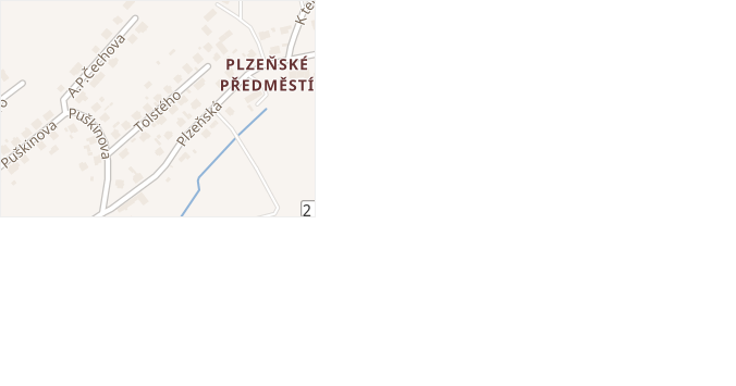 Tolstého v obci Horšovský Týn - mapa ulice