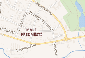 Tyršova v obci Horšovský Týn - mapa ulice