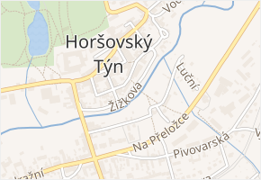 Žižkova v obci Horšovský Týn - mapa ulice