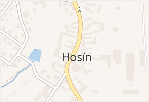 Hosín v obci Hosín - mapa části obce