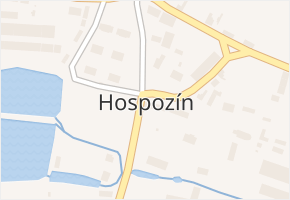 Hospozín v obci Hospozín - mapa části obce