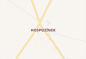 Hospozínek v obci Hospozín - mapa části obce