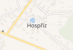 Hospříz v obci Hospříz - mapa části obce