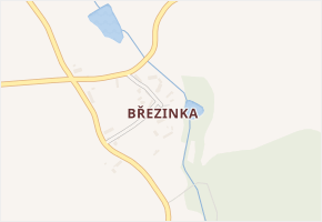Březinka v obci Hošťalovice - mapa části obce