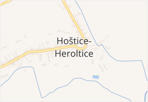Hoštice v obci Hoštice-Heroltice - mapa části obce
