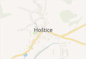 Hoštice v obci Hoštice - mapa části obce