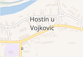 Hostín u Vojkovic v obci Hostín u Vojkovic - mapa části obce