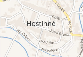 Hostinné v obci Hostinné - mapa části obce