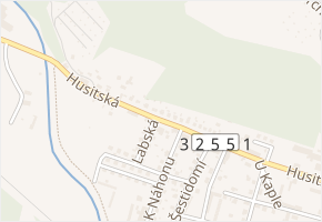 Husitská v obci Hostinné - mapa ulice