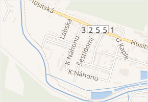 K Náhonu v obci Hostinné - mapa ulice