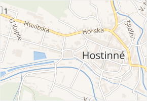 Karla Klíče v obci Hostinné - mapa ulice