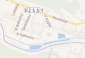 Ke Cvičišti v obci Hostinné - mapa ulice