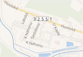 Opletalova v obci Hostinné - mapa ulice
