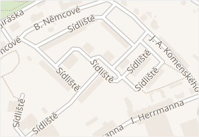 Sídliště v obci Hostinné - mapa ulice