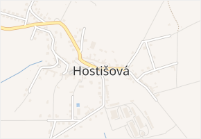 Hostišová v obci Hostišová - mapa části obce