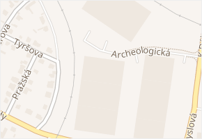 Archeologická v obci Hostivice - mapa ulice