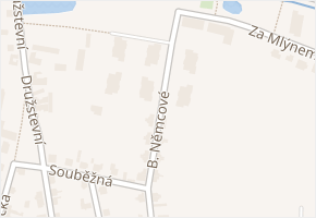 B. Němcové v obci Hostivice - mapa ulice