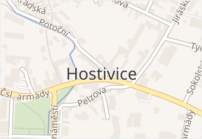 bez názvu v obci Hostivice - mapa ulice