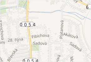 Javorová v obci Hostivice - mapa ulice