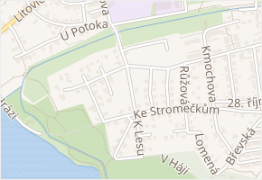 Kopretinová v obci Hostivice - mapa ulice