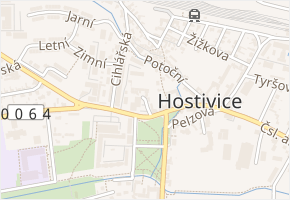 V Koutě v obci Hostivice - mapa ulice