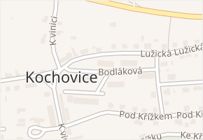 Bodláková v obci Hoštka - mapa ulice