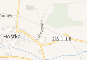 Hřbitovní v obci Hoštka - mapa ulice
