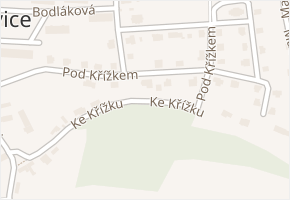 Ke Křížku v obci Hoštka - mapa ulice