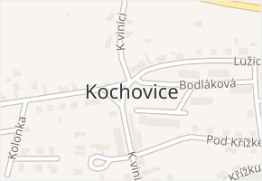 Kochovice v obci Hoštka - mapa části obce