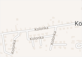 Kolonka v obci Hoštka - mapa ulice