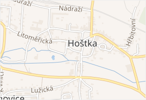 Kovářská v obci Hoštka - mapa ulice