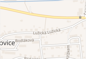 Lužická v obci Hoštka - mapa ulice