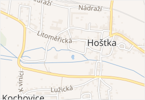 Potoční v obci Hoštka - mapa ulice