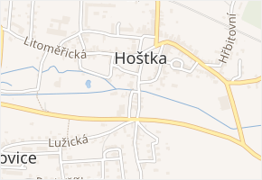 Špitálská v obci Hoštka - mapa ulice