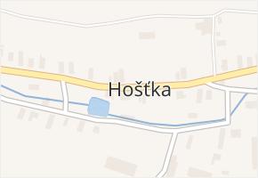 Hošťka v obci Hošťka - mapa části obce