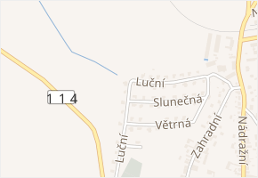 Luční v obci Hostomice - mapa ulice