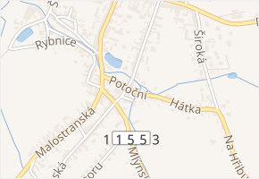 Potoční v obci Hostomice - mapa ulice