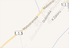 Slepá v obci Hostomice - mapa ulice