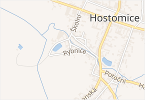 V Rybnicích v obci Hostomice - mapa ulice