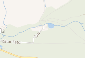 Zátor v obci Hostomice - mapa ulice