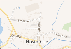 Bakunínova v obci Hostomice - mapa ulice