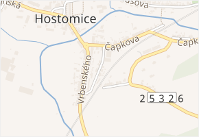 Ferrerova v obci Hostomice - mapa ulice