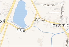 Mlýnská v obci Hostomice - mapa ulice