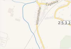 Vrbenského v obci Hostomice - mapa ulice