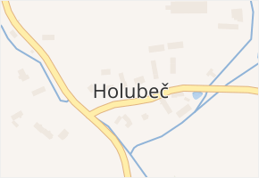 Holubeč v obci Hostouň - mapa části obce