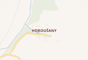 Horoušany v obci Hostouň - mapa části obce