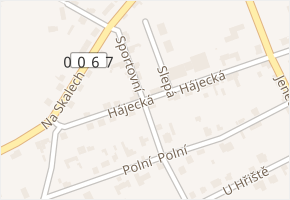 Hájecká v obci Hostouň - mapa ulice